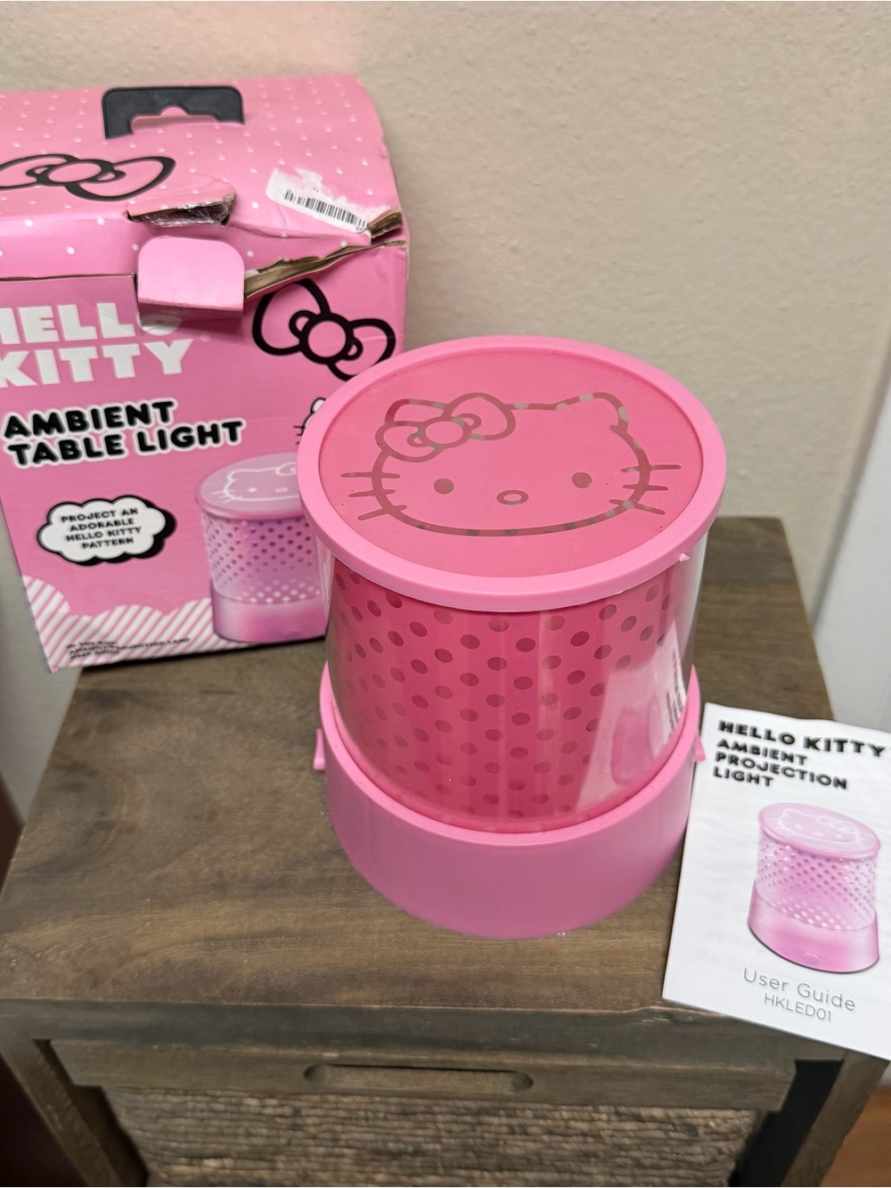 Hello Kitty Pink Projection Ambient Light